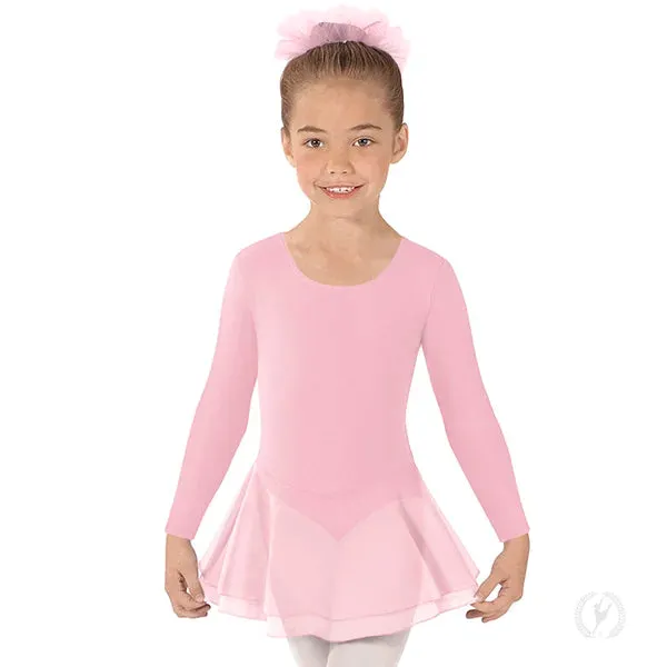 10465 Girls Cotton Lycra® Long Sleeve Dance Dress