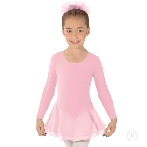 10465 Girls Cotton Lycra® Long Sleeve Dance Dress