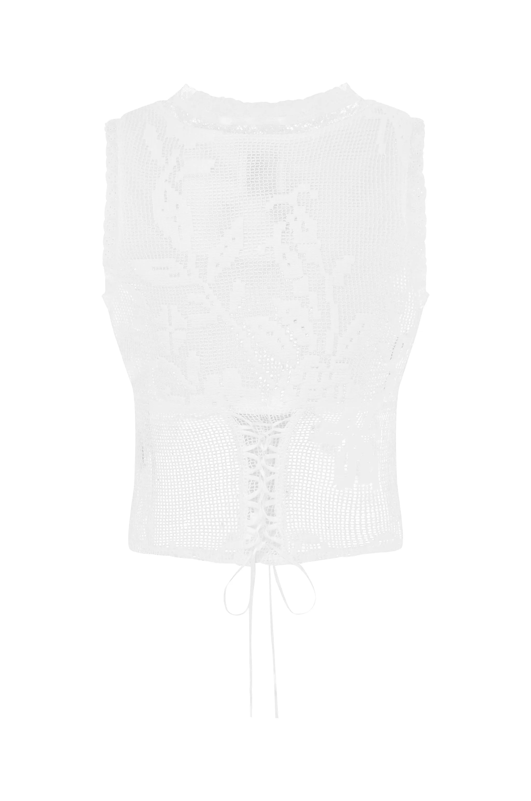 Adeline Top | White Lace