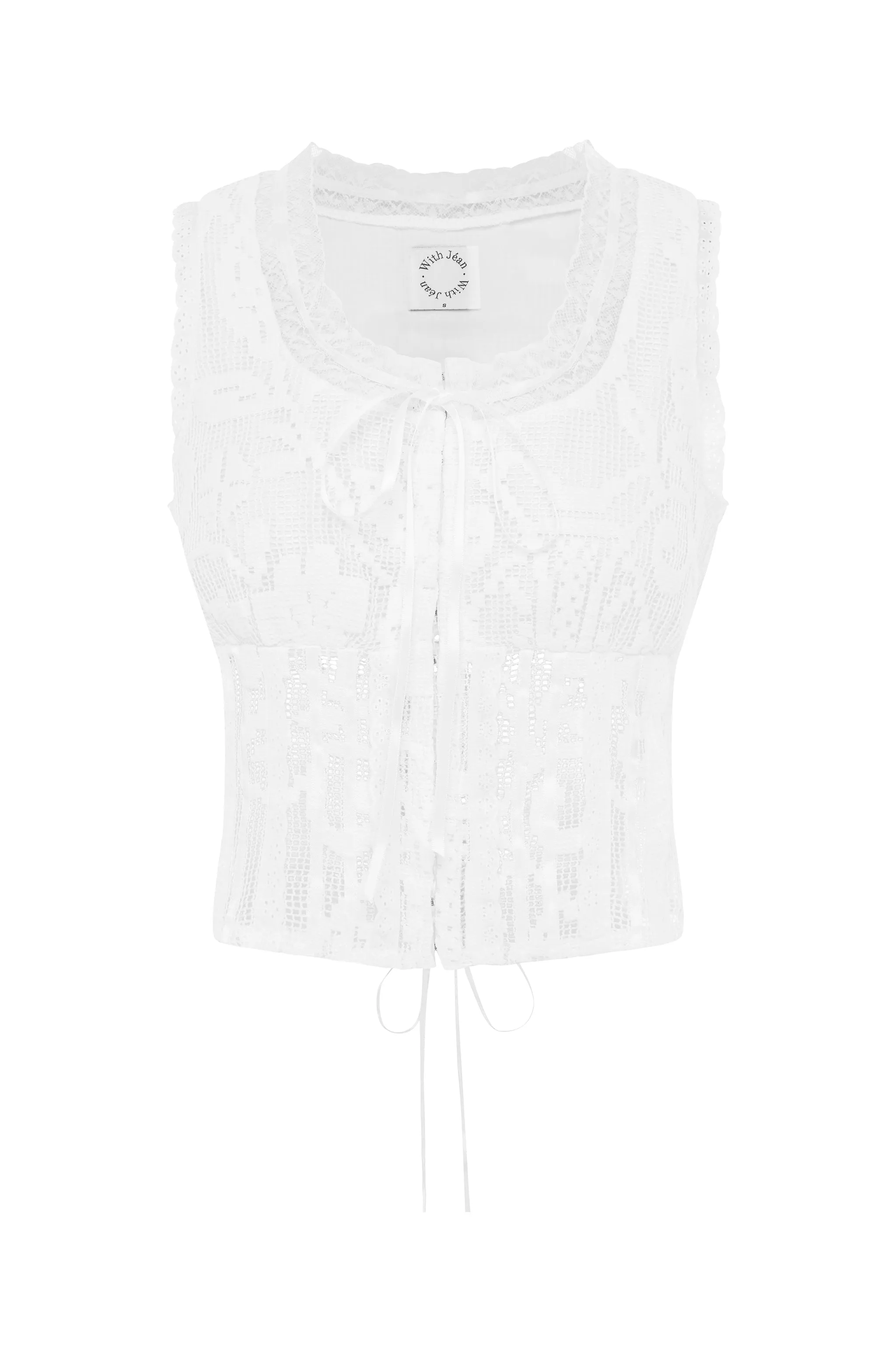 Adeline Top | White Lace