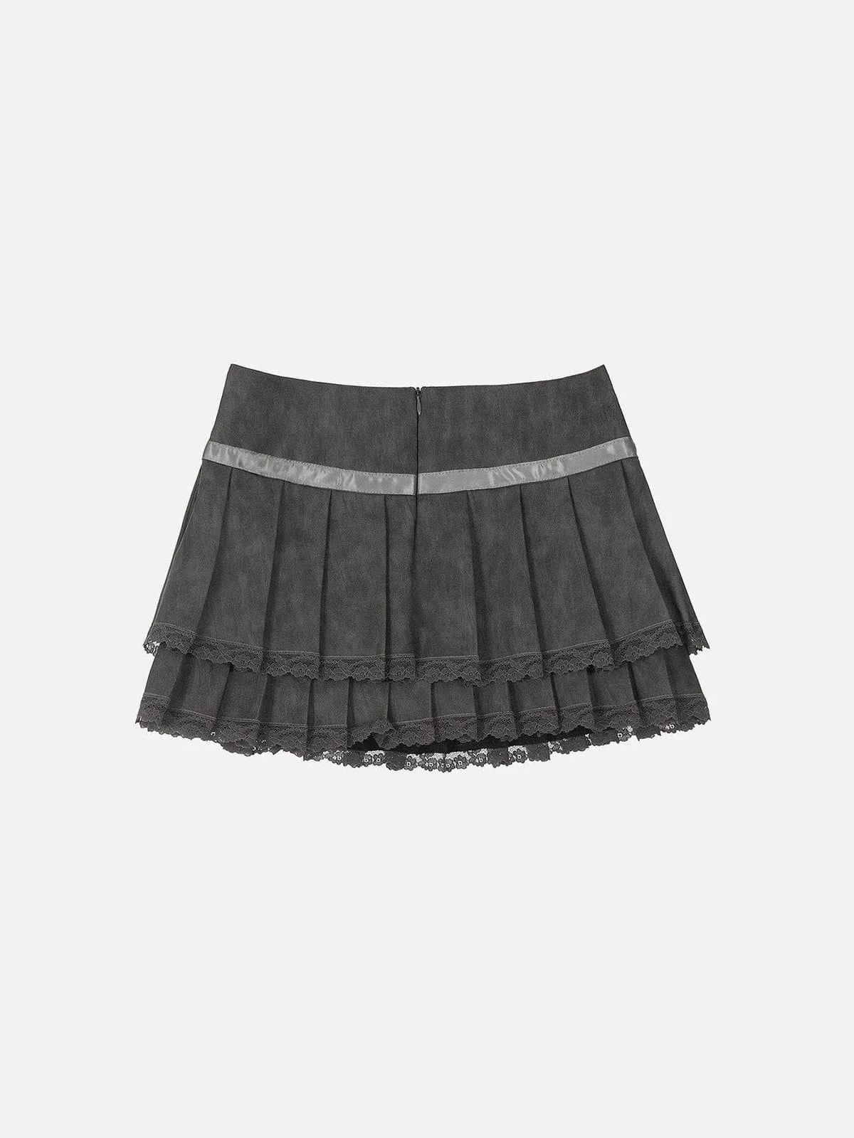 Aelfric Eden Lace Wrinkle Faux Leather Skirt