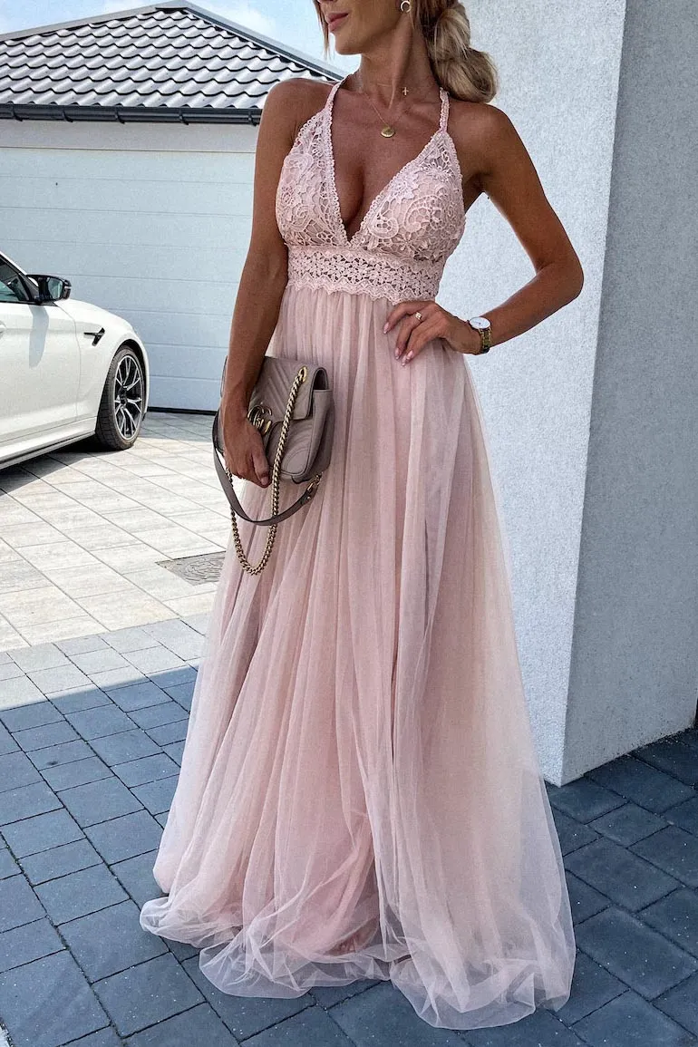 All On You Lace Maxi Dress