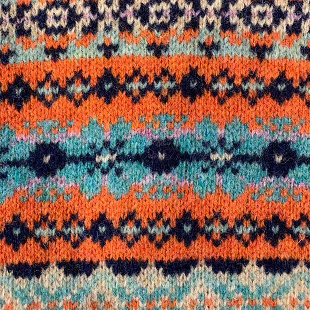 All Over Fairisle Jumper - Jaffa