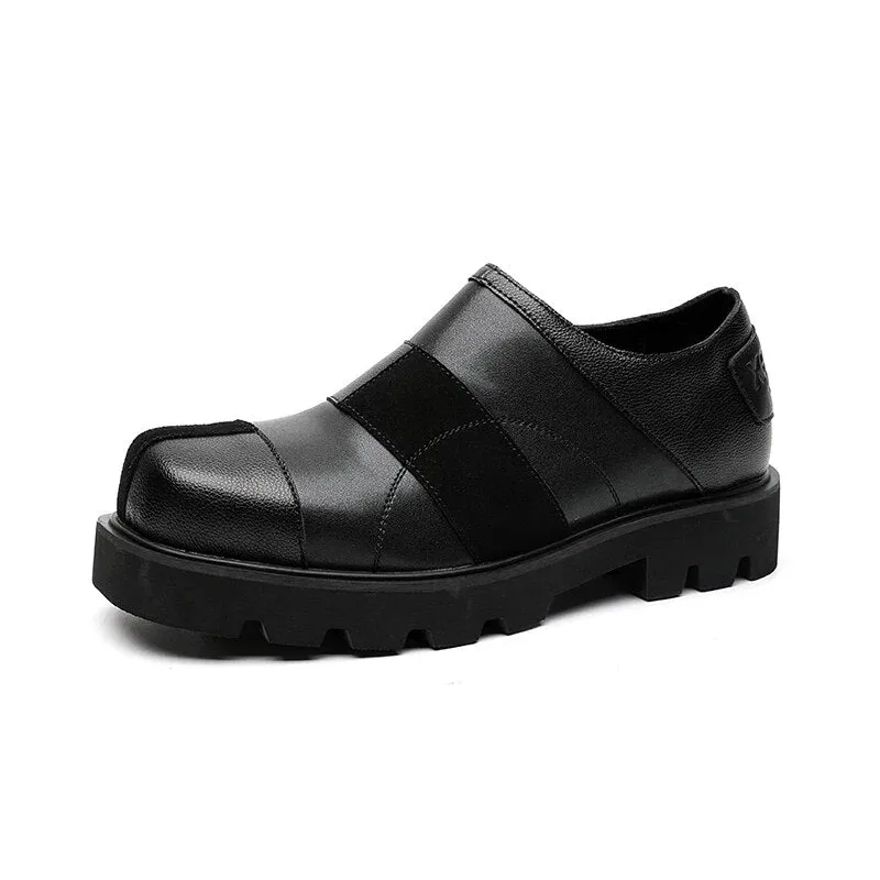 Amozae- Galsan Patchwork Slip-on Shoes