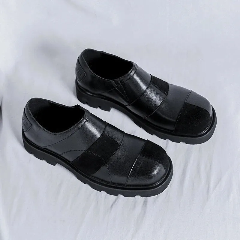 Amozae- Galsan Patchwork Slip-on Shoes