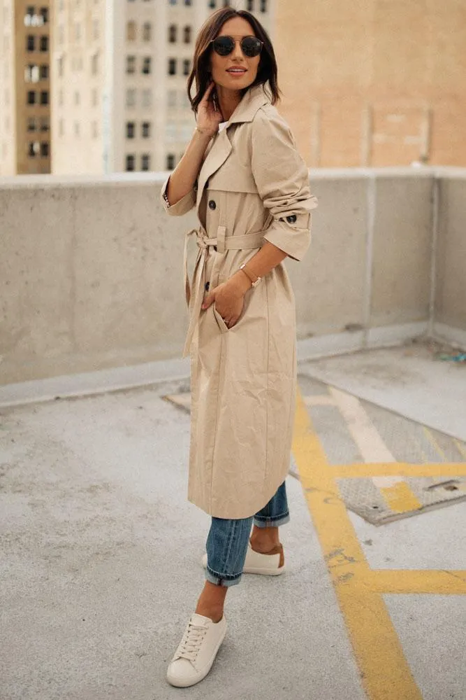 Bedford Trench Coat in Tan