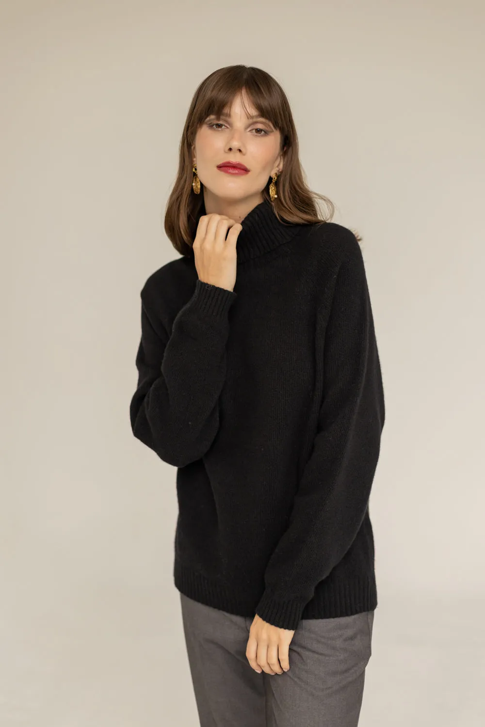 Cashmere Turtleneck Black