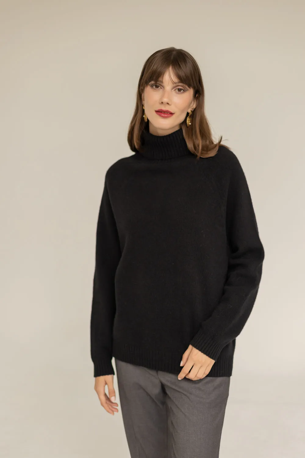 Cashmere Turtleneck Black