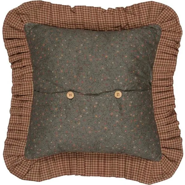 Crosswoods Patchwork Pillow 18" Filled