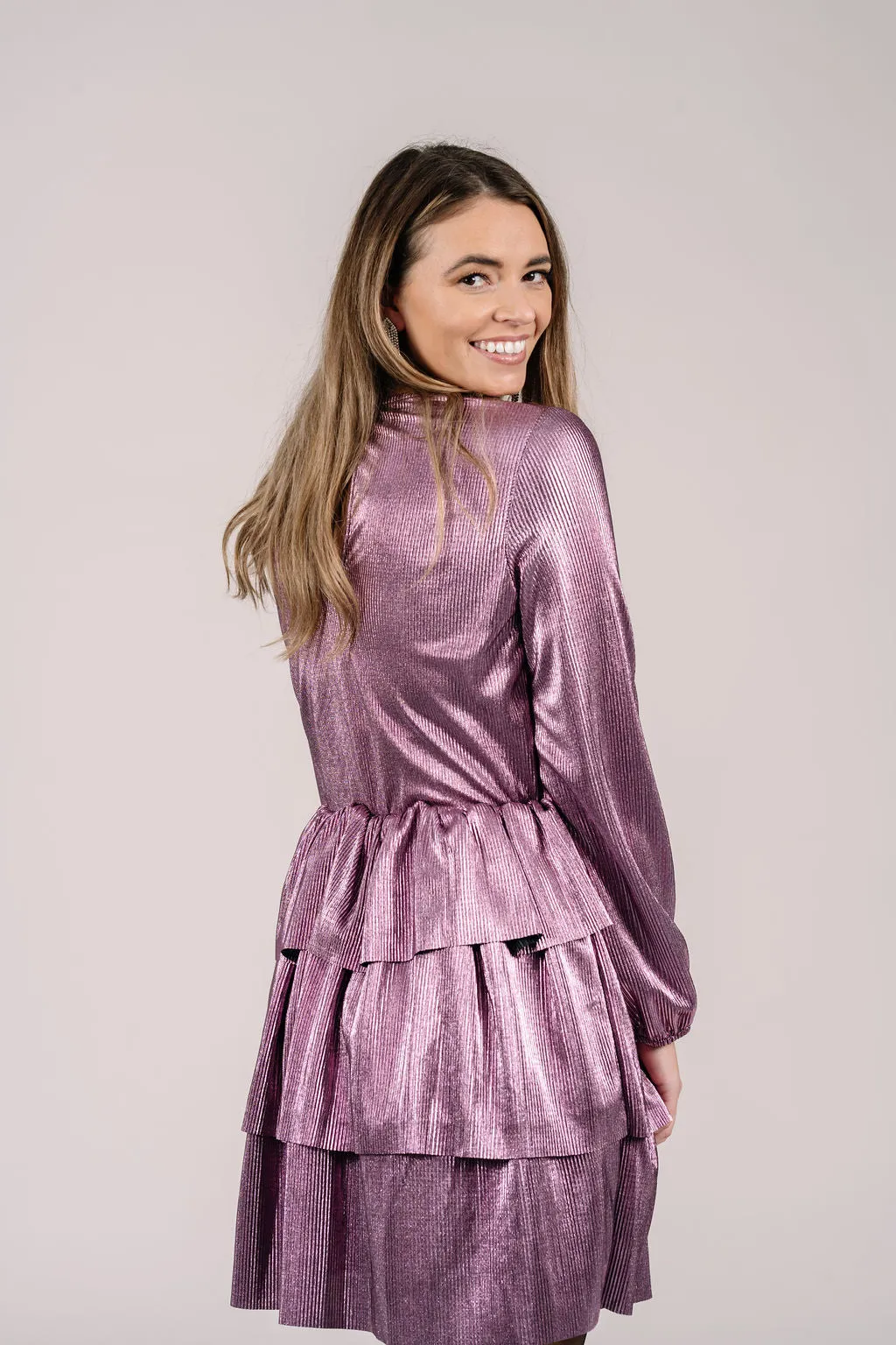 Delilah Metallic Dress