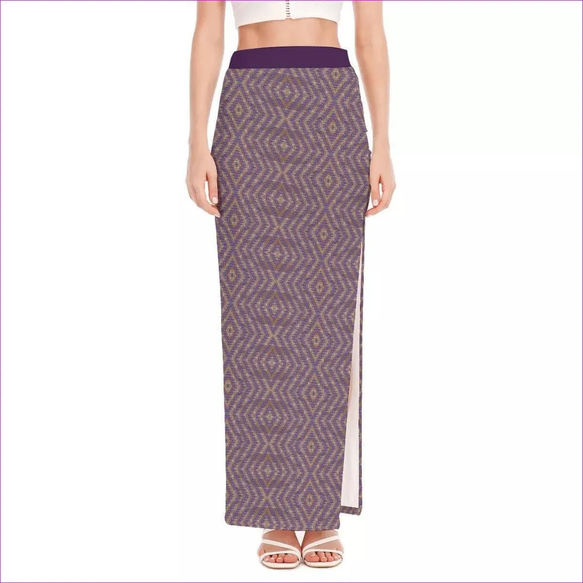 Derma Womens Side Slit Long Skirt