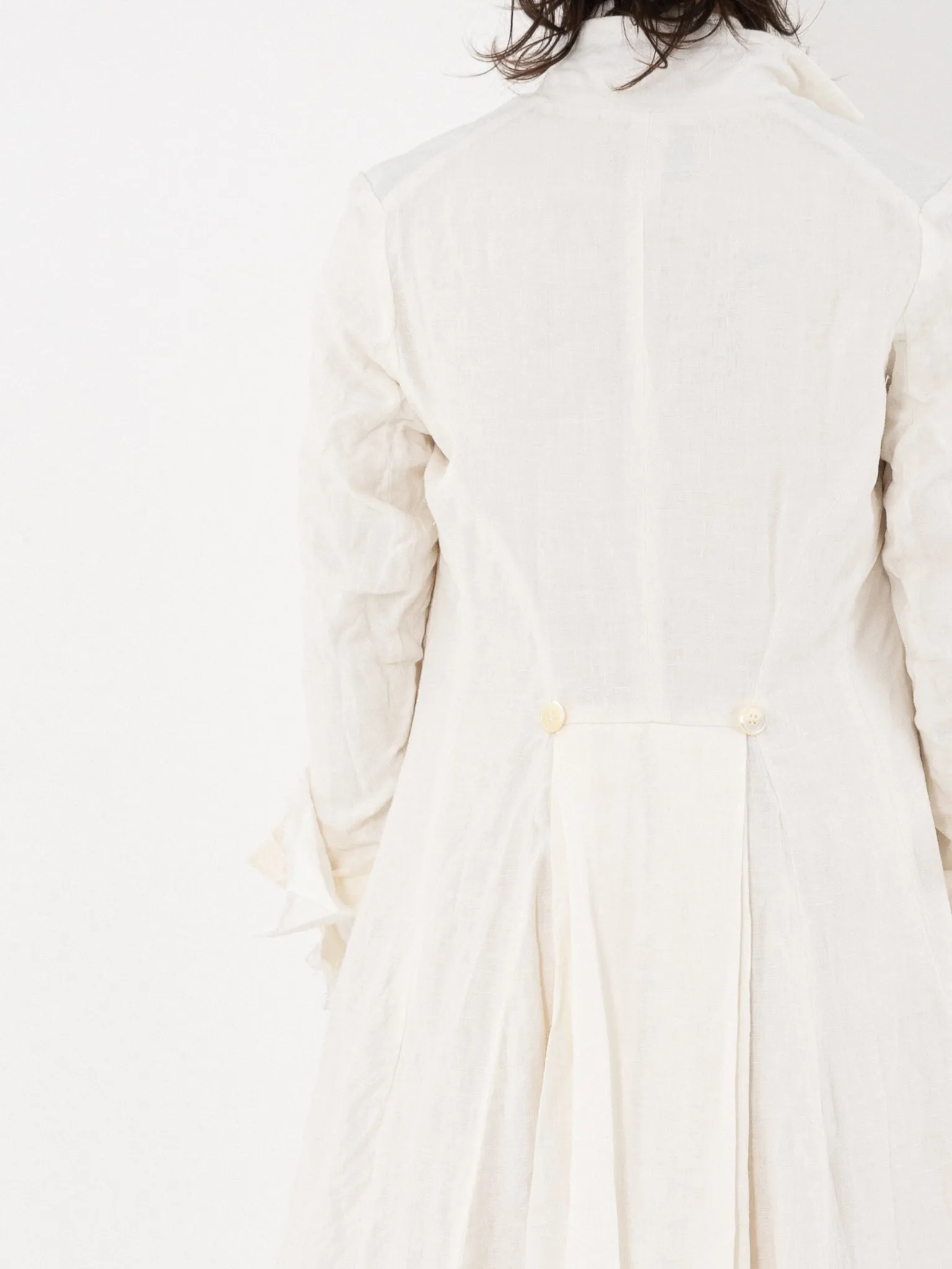 Elena Dawson Lunar Coat, White Linen