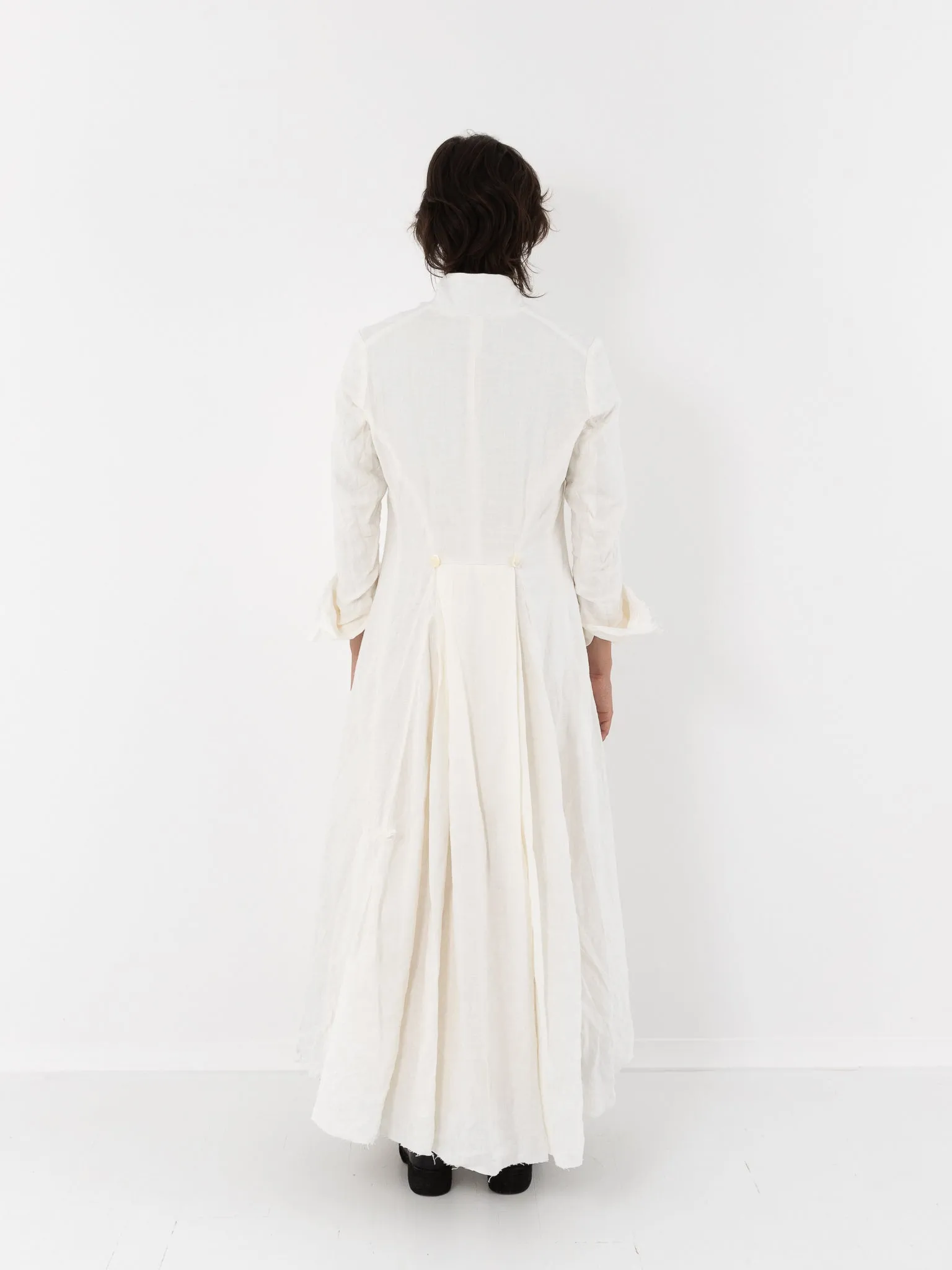 Elena Dawson Lunar Coat, White Linen