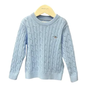 Gant - Blue crew neck knitwear, Kids 2-8yrs