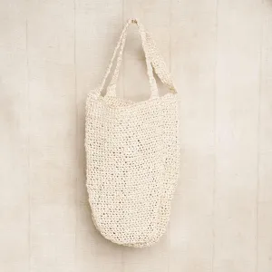 Hand Crocheted Raffia Market Bag