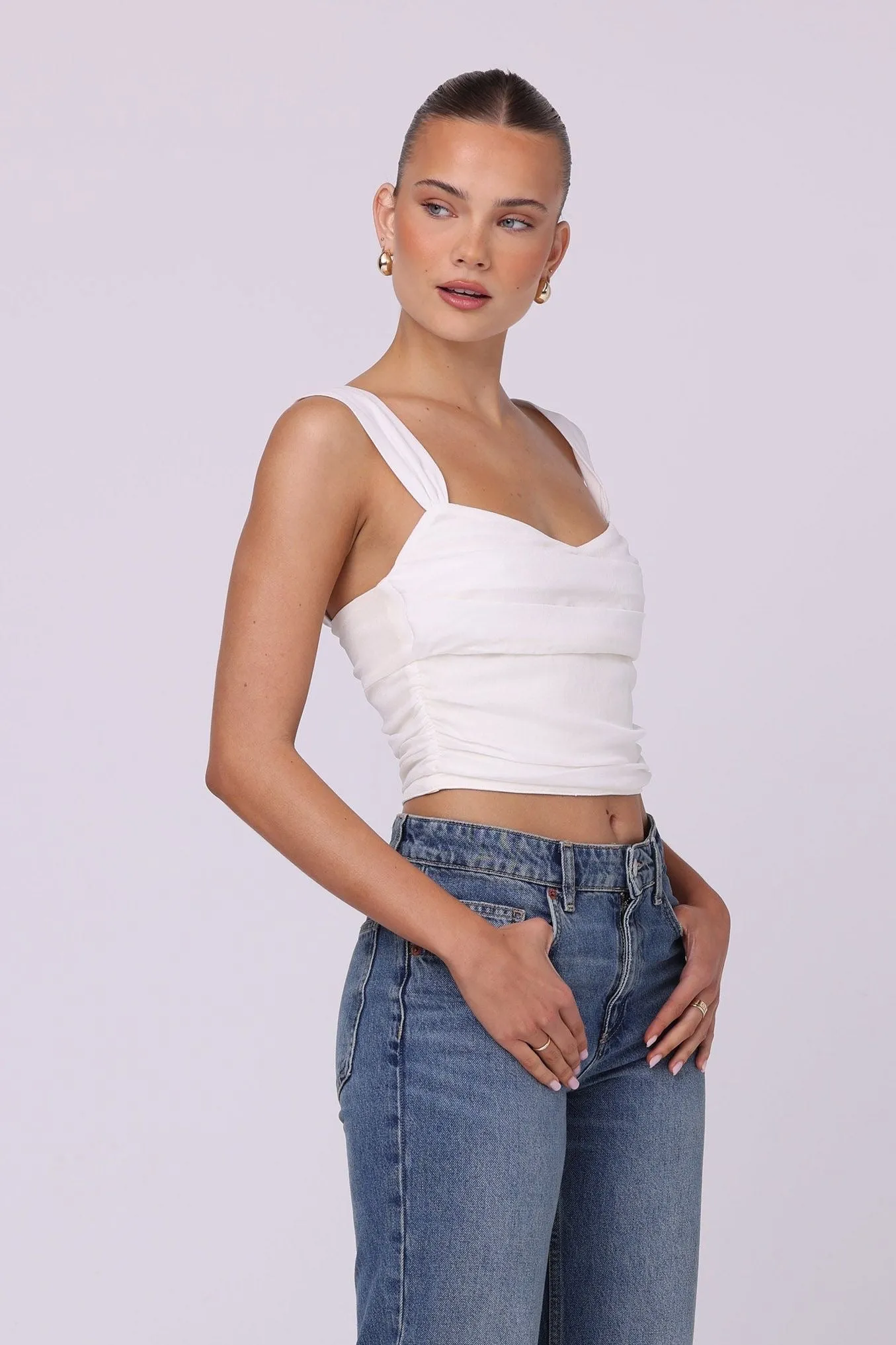 Isabelle Quinn Kelly Corset Top - White