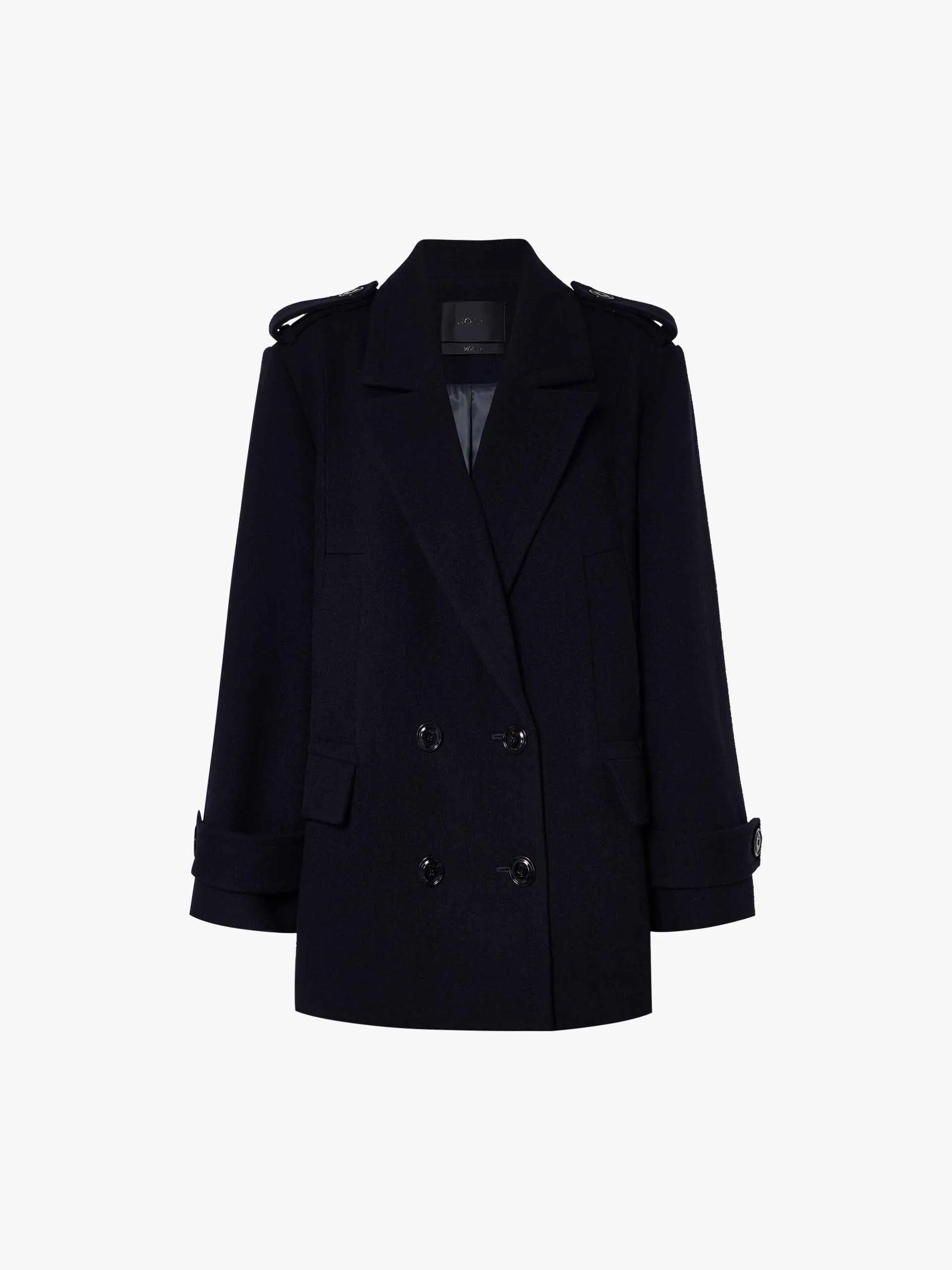 Lapel Collar Wool Coat