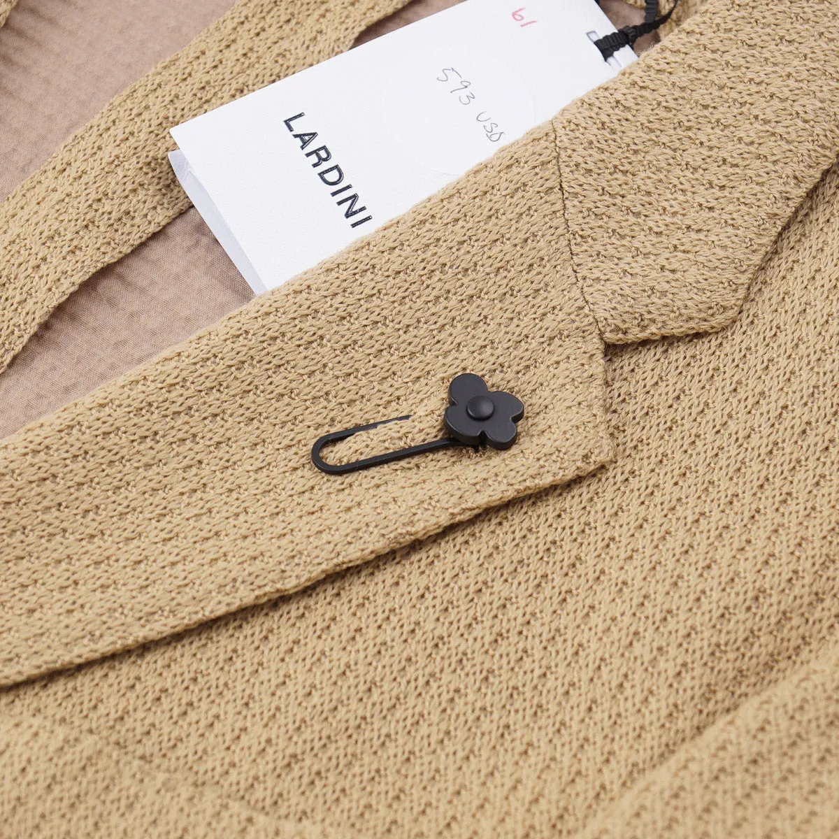 Lardini Soft-Constructed Knit Wool Blazer