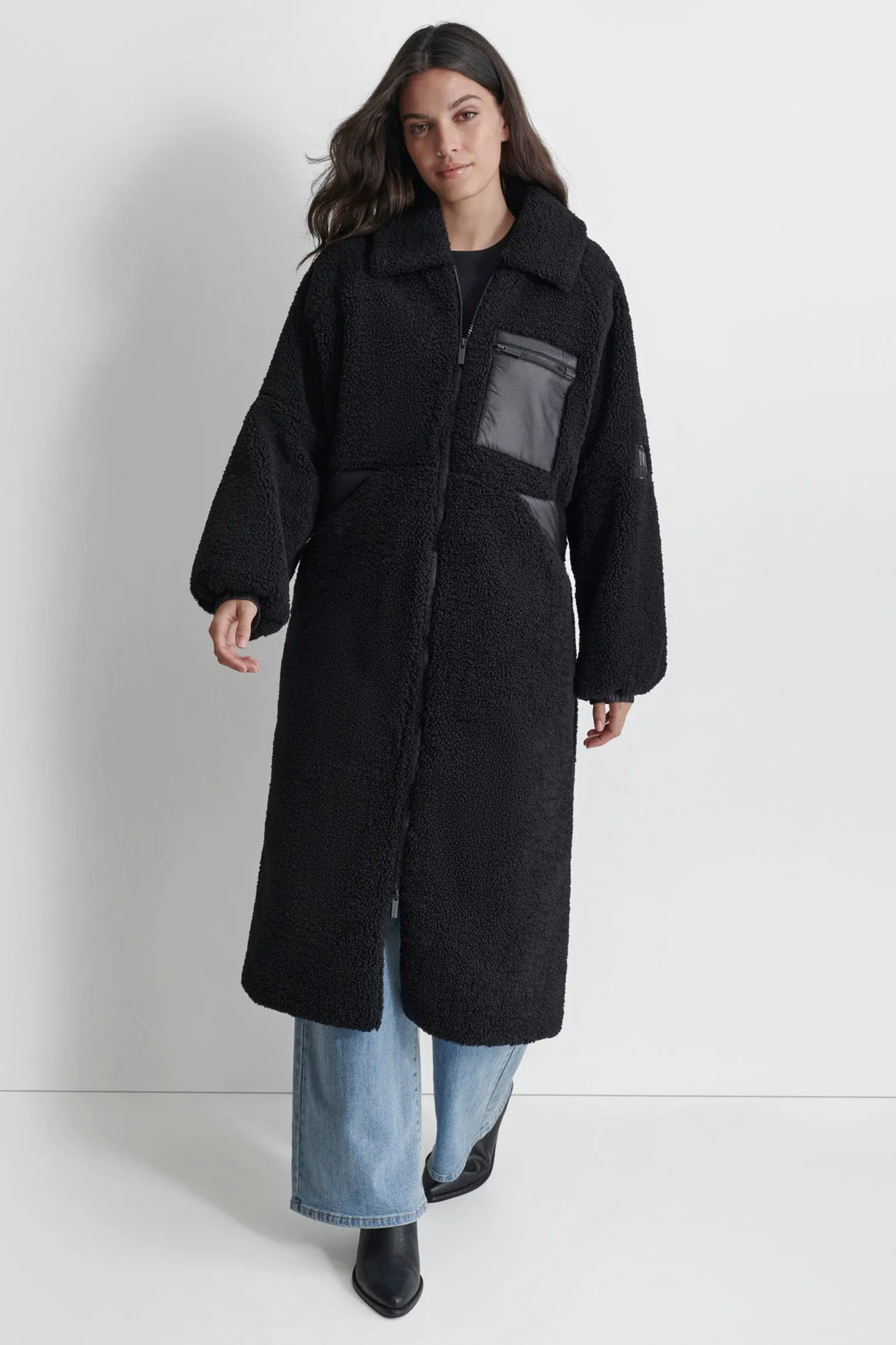 LONG LINE SHERPA COAT