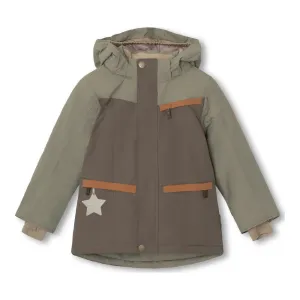 MINI A TURE Color-Block Fleece-Lined Winter Jacket for Kids