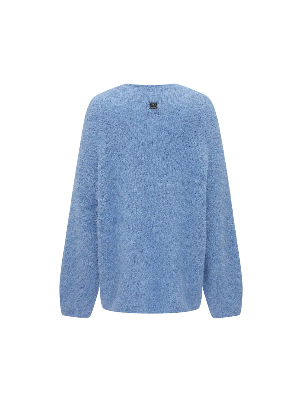 MUKZIN Linglong "Dusk Cloud" V-neck Oversized Alpaca Knitted Sweater