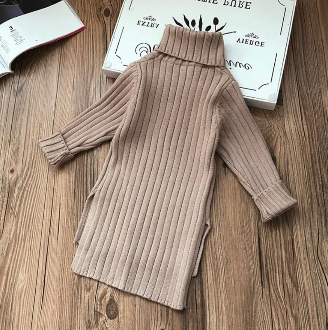 Nottingham Camel Turtleneck Tunic