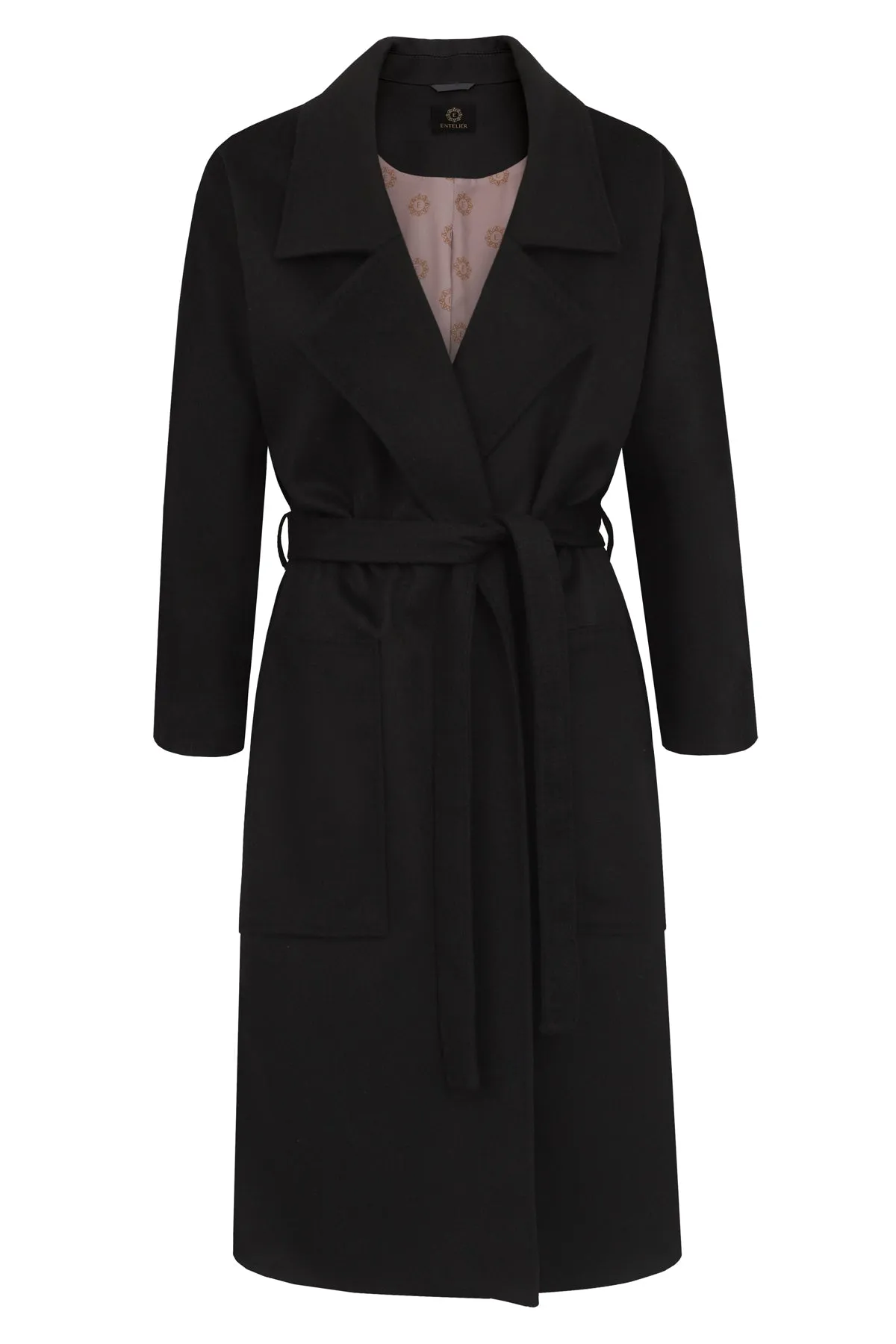 Oversized Cashmere Coat Black