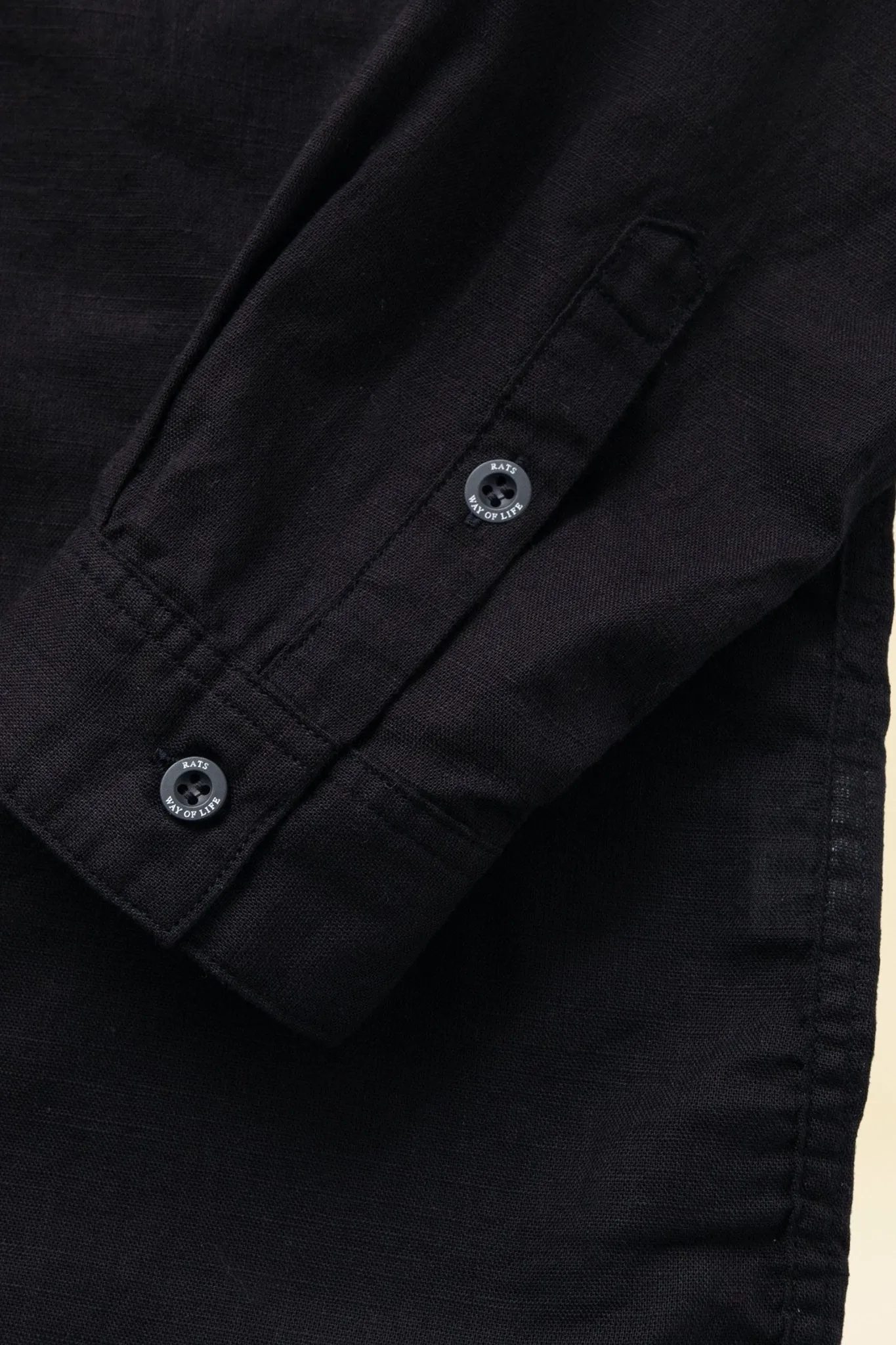 Rats Piece Dyed Shirt - Black