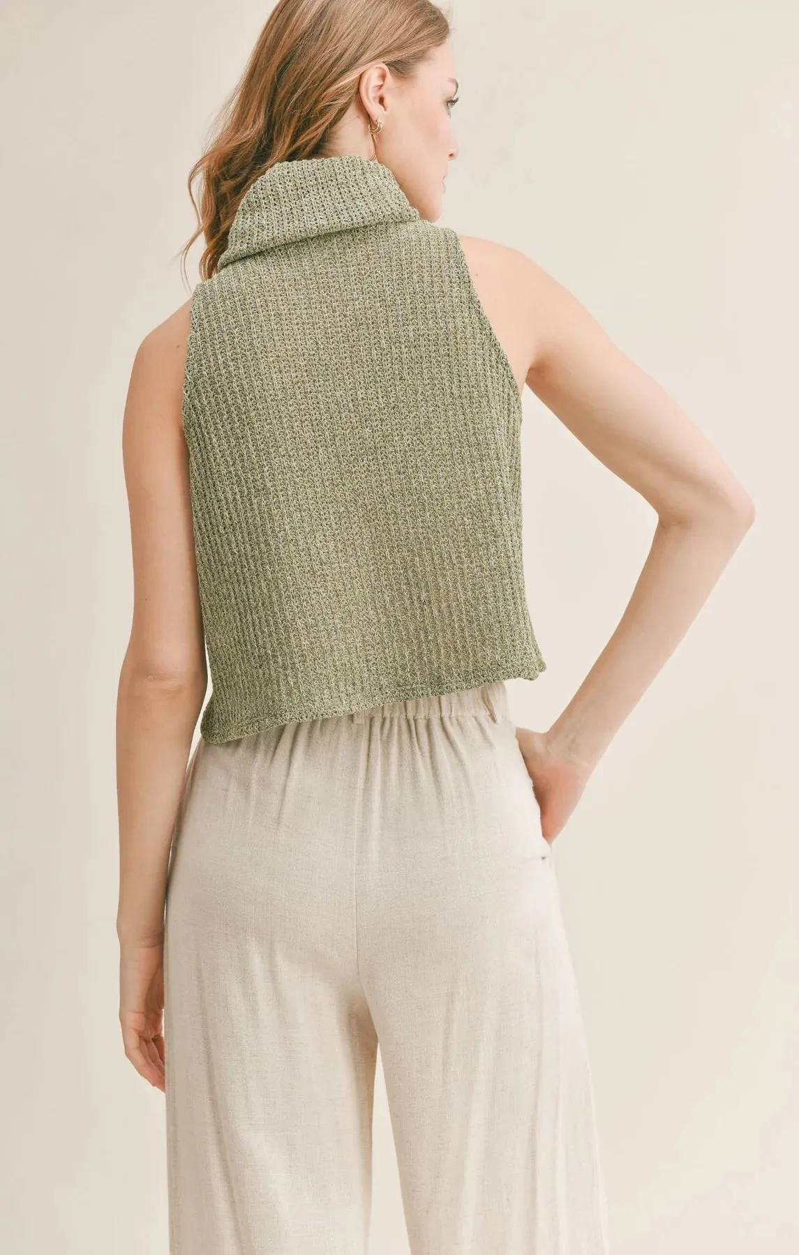 Sadie & Sage Adeline Turtleneck Tank Top