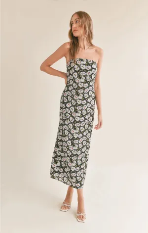 Sadie & Sage Refresh Tube Midi w/ Side Slit