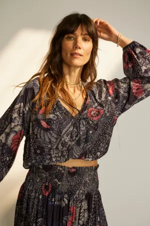 Silk Print Amelia Top