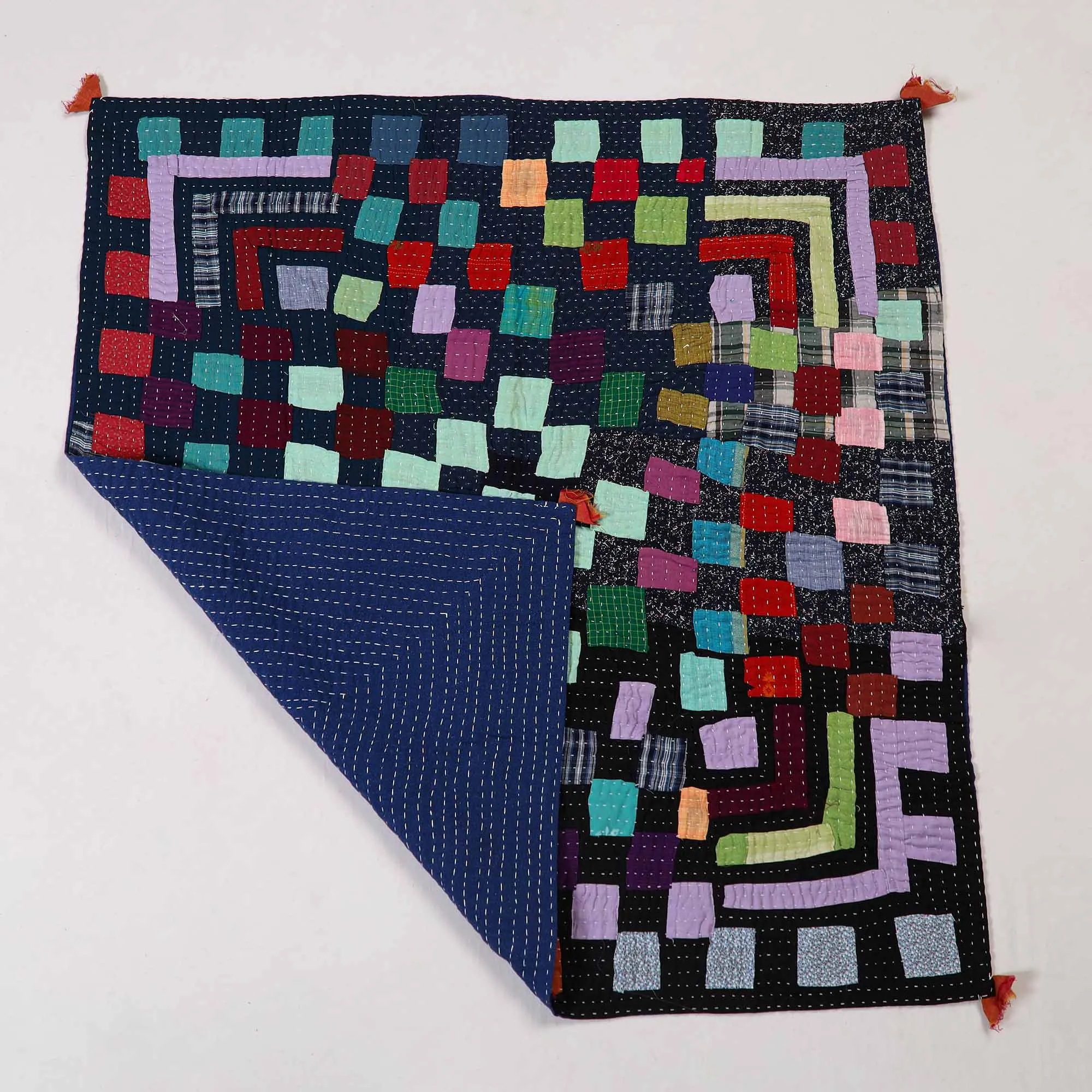 Tagai Patchwork Baby Quilt / Gudri / Blanket (40 X 40 IN) 12