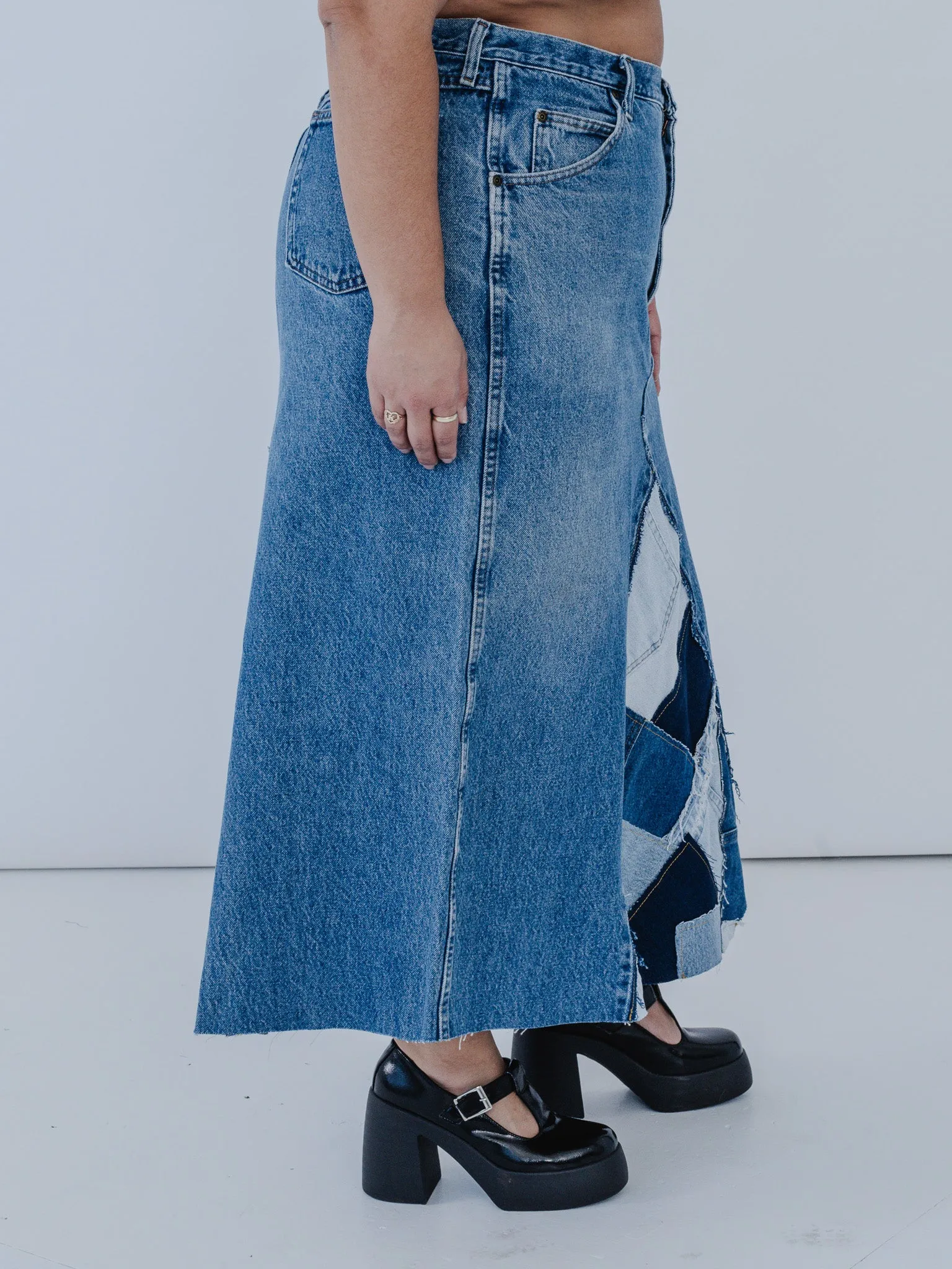 Uecker Uecker x BRZ - Bari Denim Skirt (40")