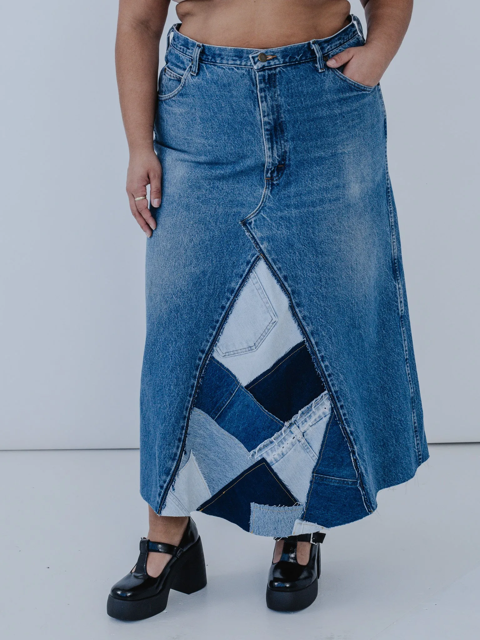 Uecker Uecker x BRZ - Bari Denim Skirt (40")