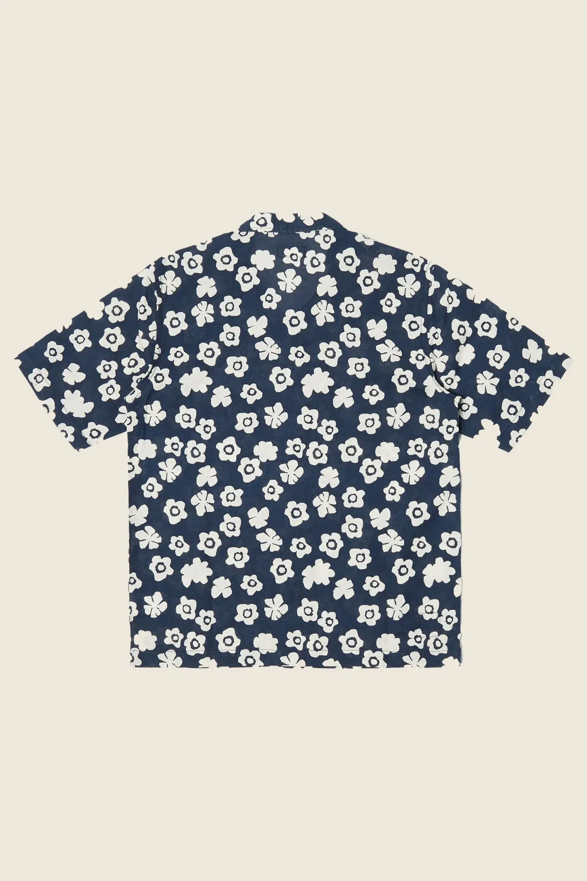 Universal Works - Road Shirt In Indigo Flower