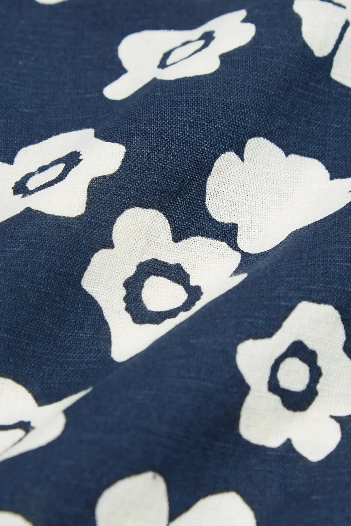 Universal Works - Road Shirt In Indigo Flower