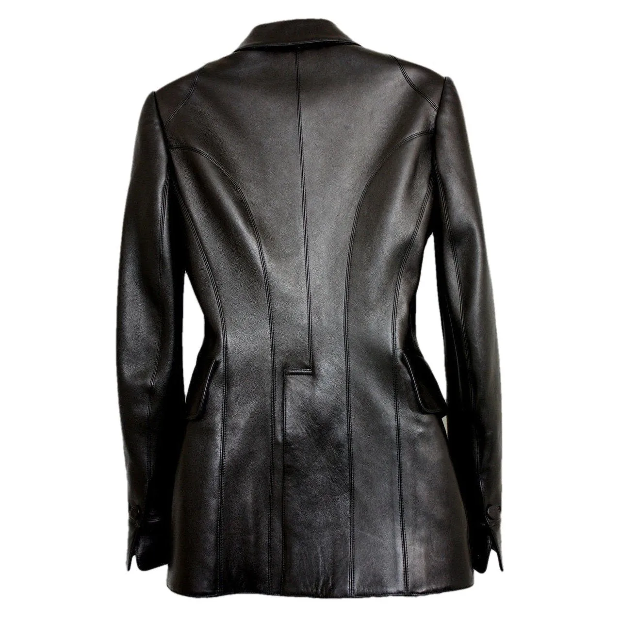 Womens Victoria Leather Coat